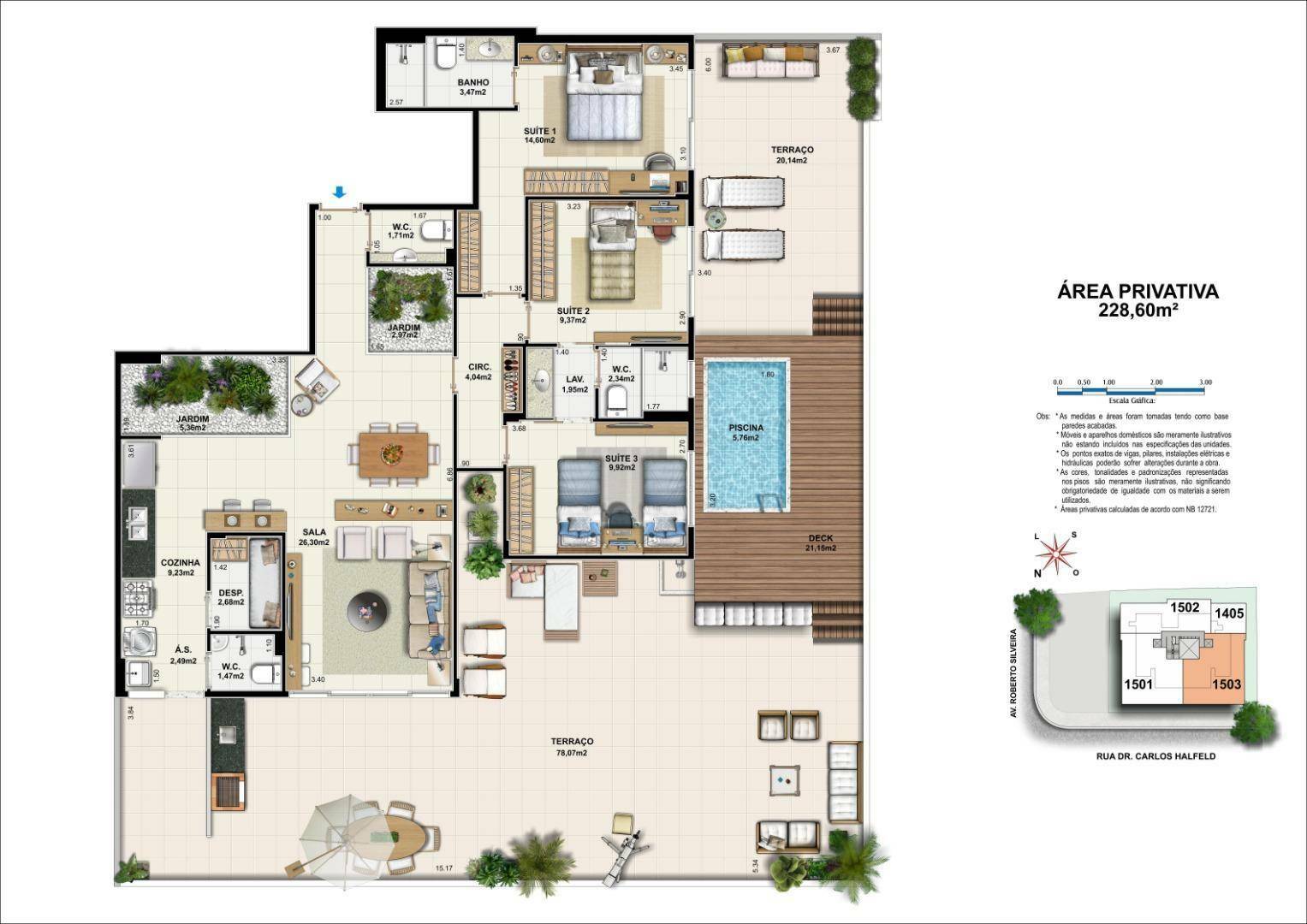 Cobertura à venda com 3 quartos, 228m² - Foto 40