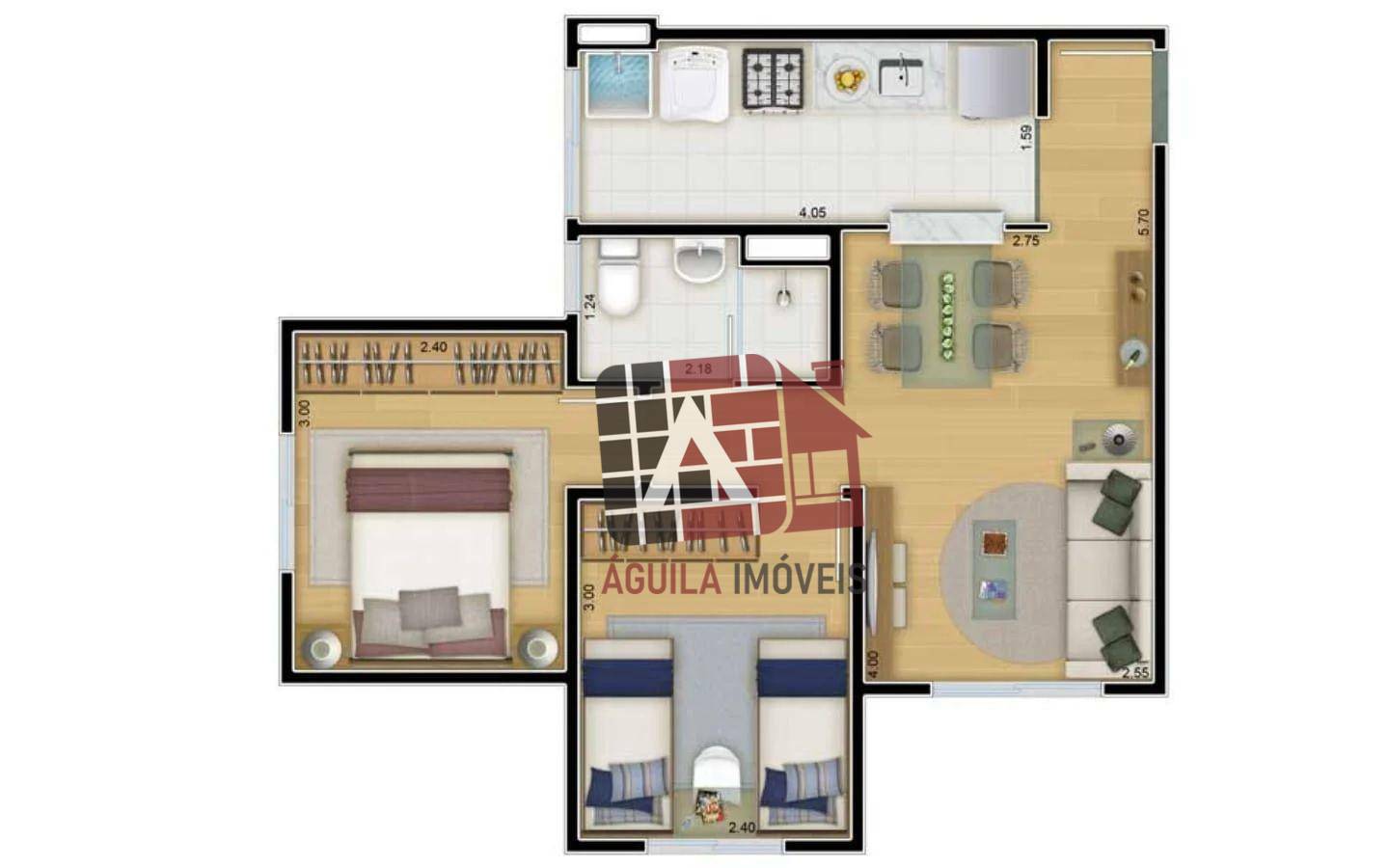 Apartamento à venda com 2 quartos, 45m² - Foto 26