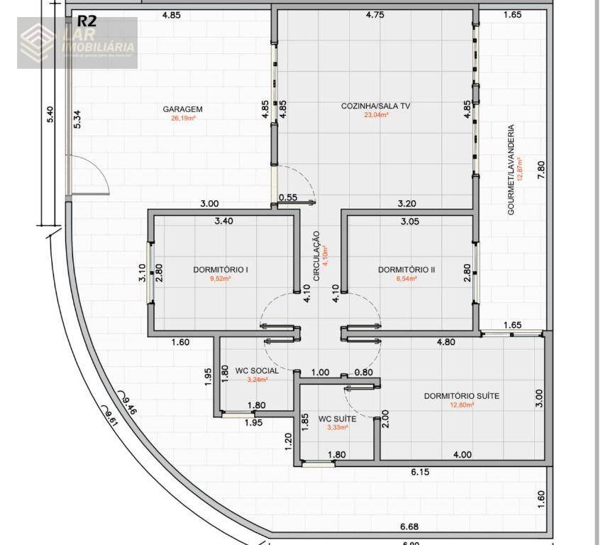 Casa, 3 quartos, 80 m² - Foto 2