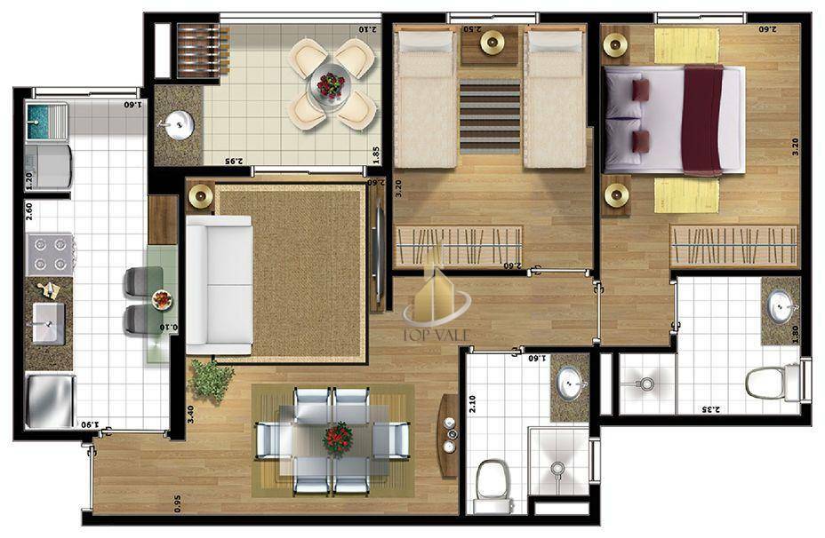 Apartamento à venda com 2 quartos, 67m² - Foto 16