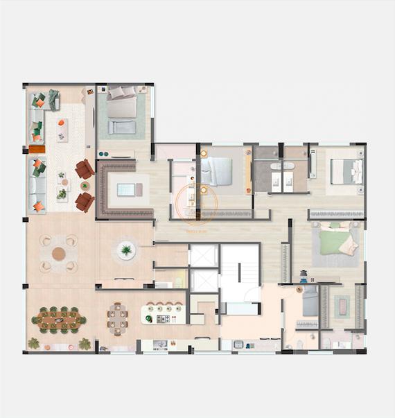 Apartamento à venda com 4 quartos, 305m² - Foto 10