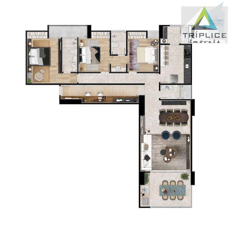 Apartamento à venda com 3 quartos, 136m² - Foto 24