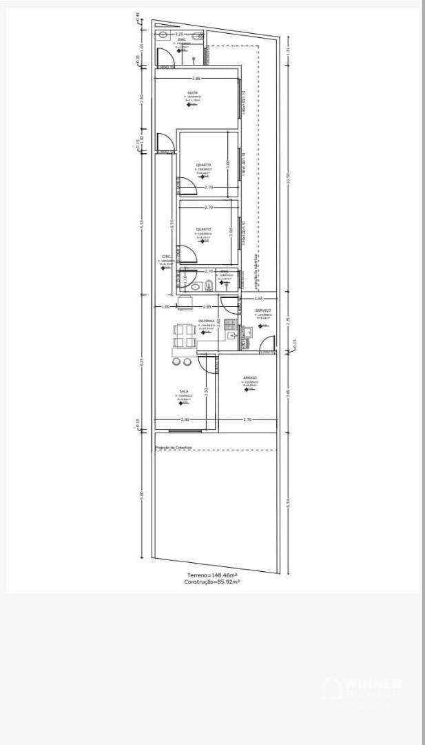 Casa à venda com 3 quartos, 85m² - Foto 1