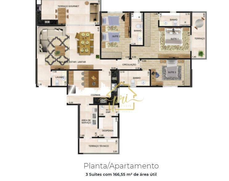 Apartamento à venda com 3 quartos, 166m² - Foto 26