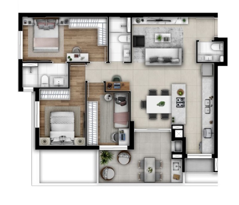 Apartamento à venda com 3 quartos, 9443m² - Foto 34