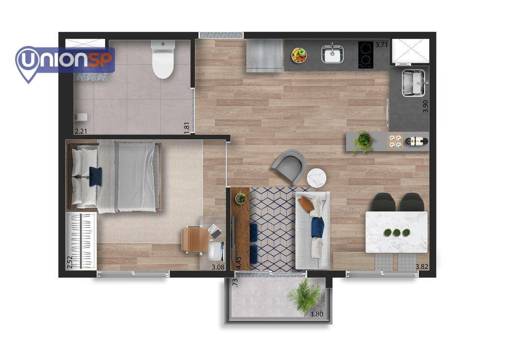 Apartamento à venda com 1 quarto, 35m² - Foto 18