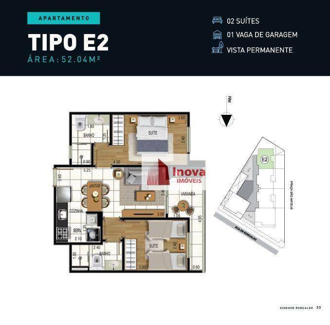 Apartamento à venda com 2 quartos, 52m² - Foto 20