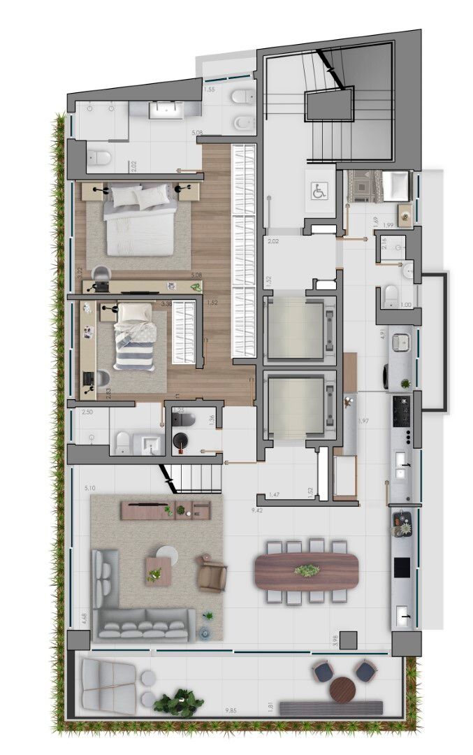 Apartamento à venda com 3 quartos, 464m² - Foto 2