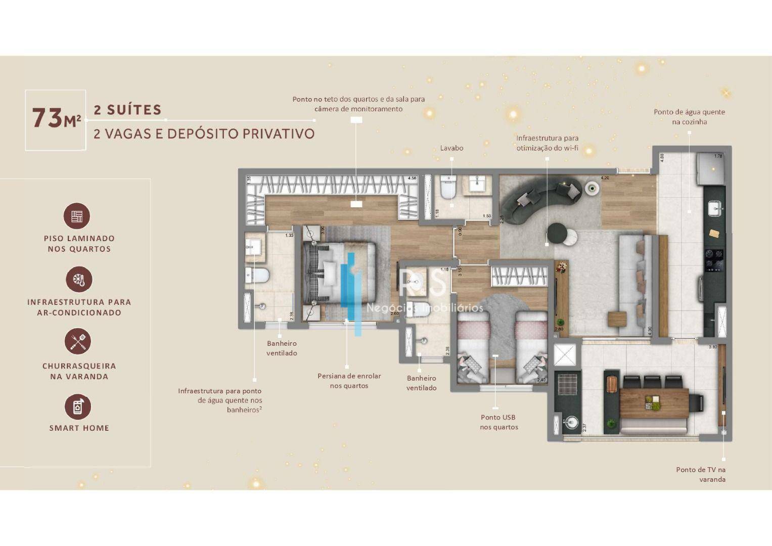 Apartamento à venda com 3 quartos, 120m² - Foto 46