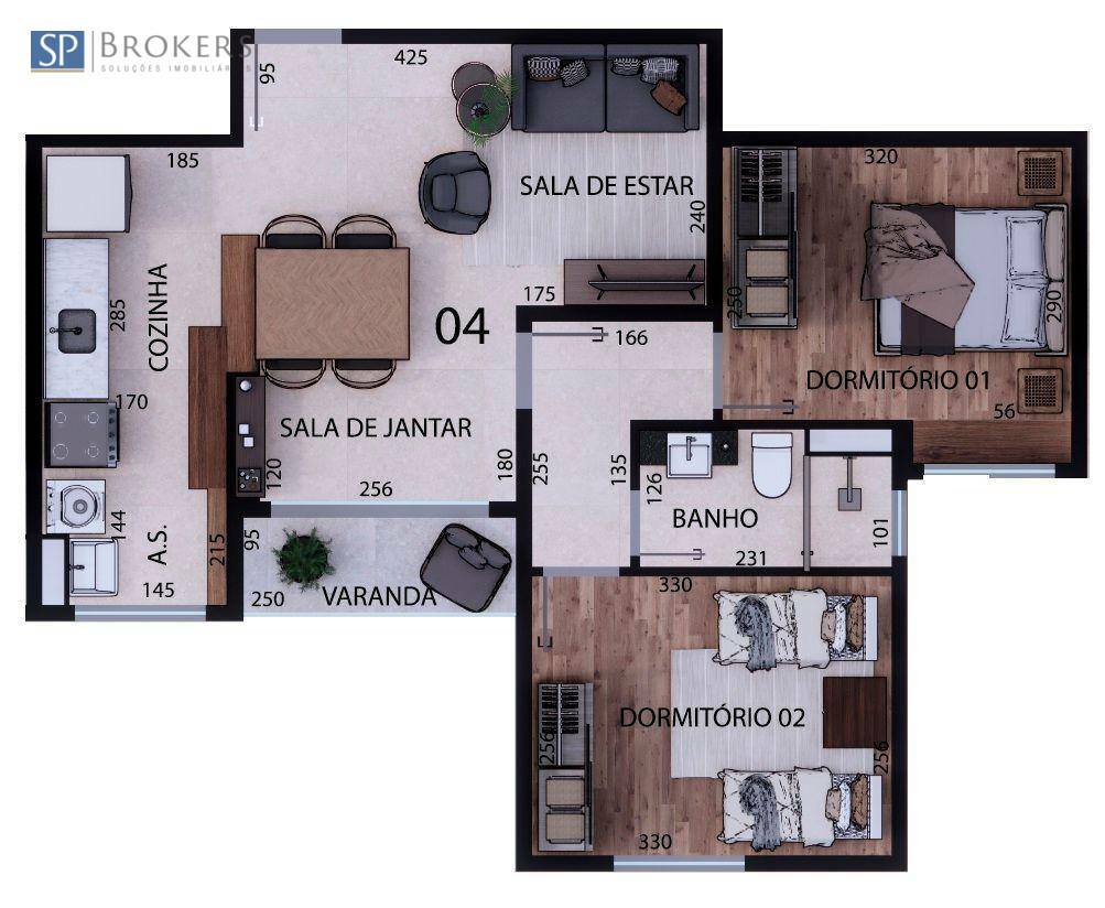 Apartamento à venda com 2 quartos, 50m² - Foto 5