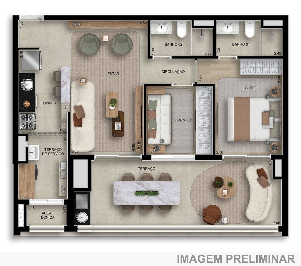 Apartamento à venda com 2 quartos, 79m² - Foto 16