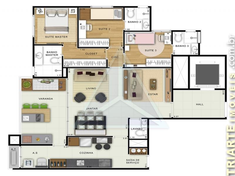 Apartamento à venda com 3 quartos, 113m² - Foto 22