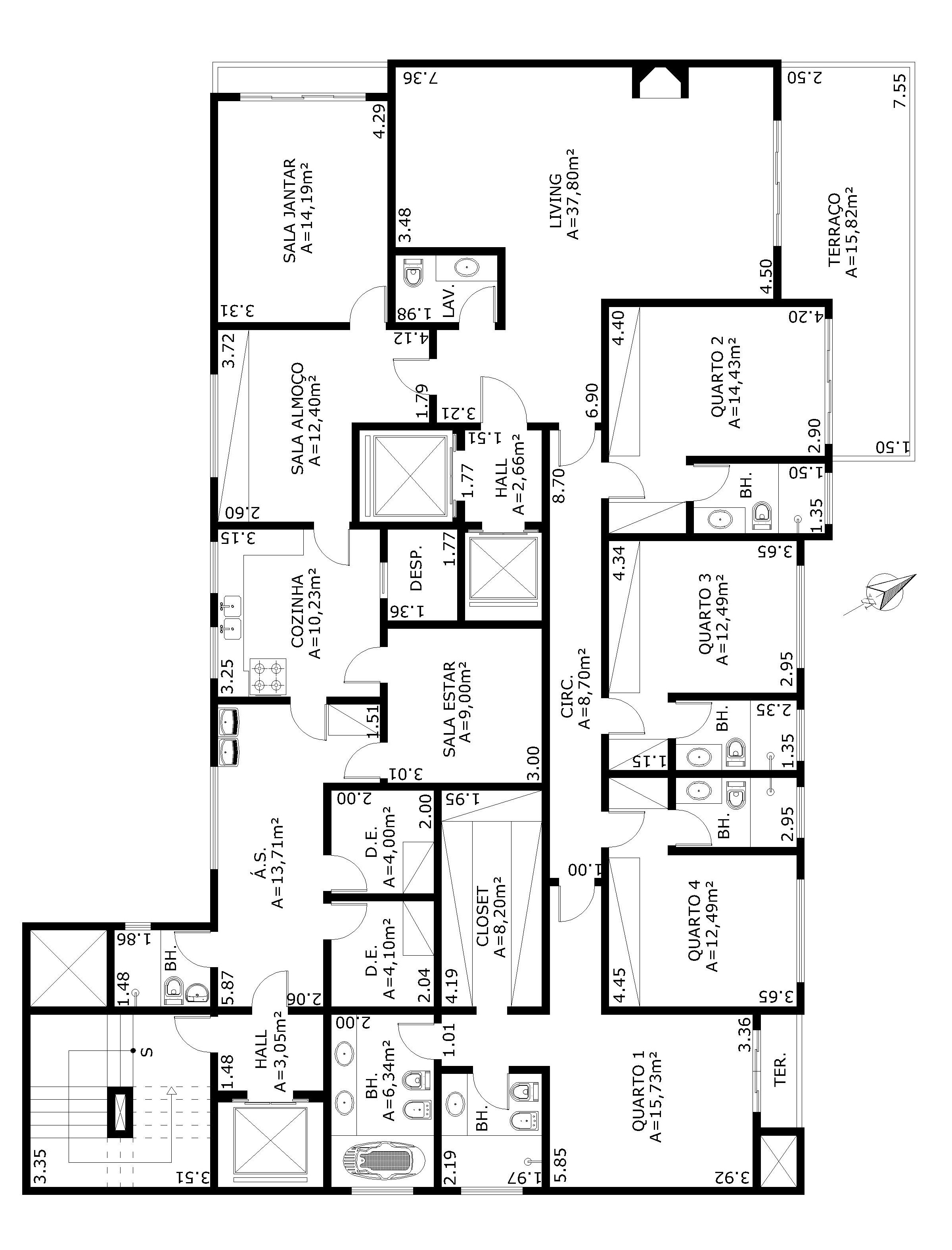 Apartamento à venda com 4 quartos, 310m² - Foto 7