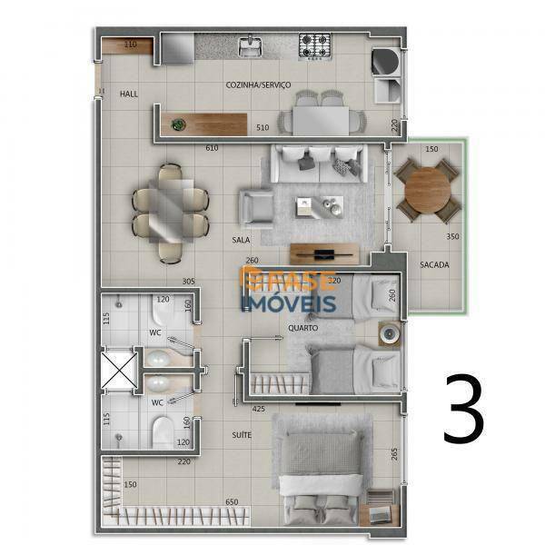 Apartamento à venda com 3 quartos, 90m² - Foto 9