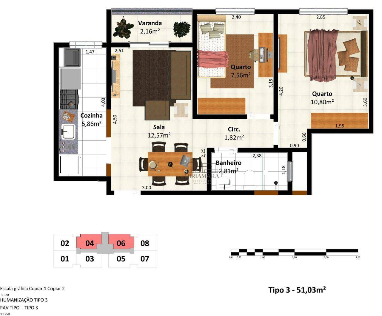 Apartamento à venda com 2 quartos, 56m² - Foto 17