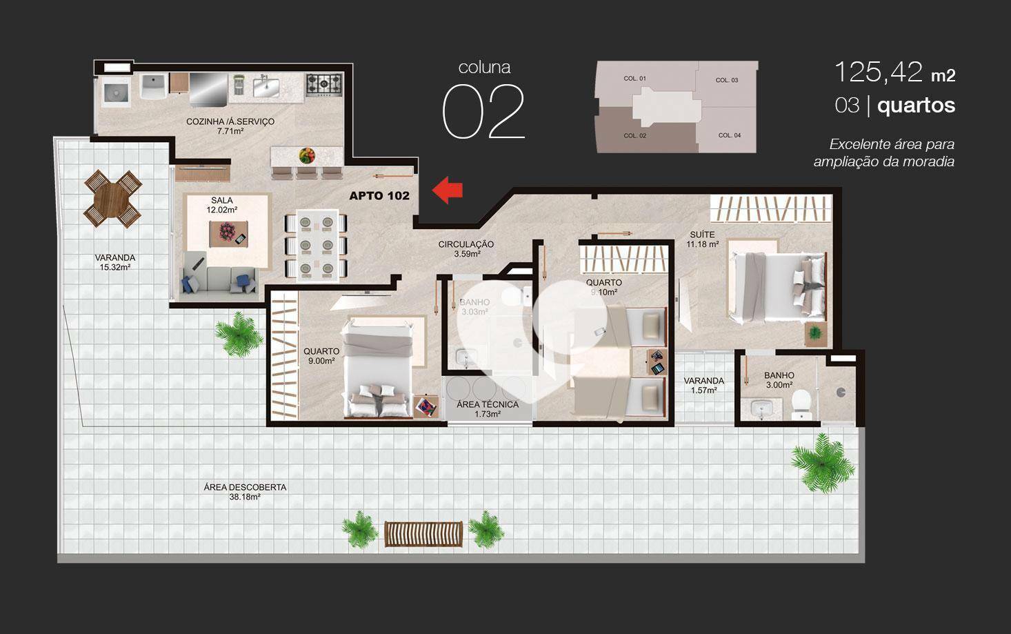 Apartamento à venda com 3 quartos, 87m² - Foto 29