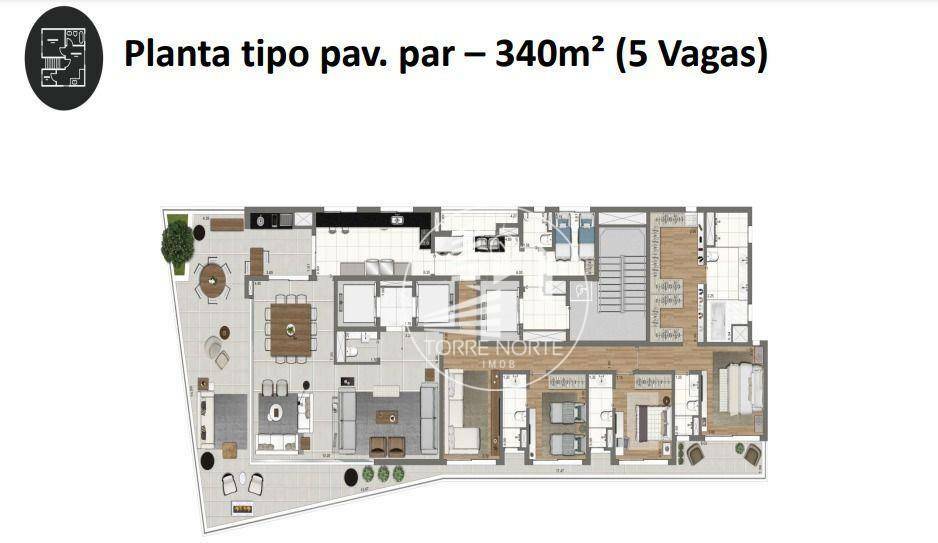 Apartamento à venda com 4 quartos, 340m² - Foto 18