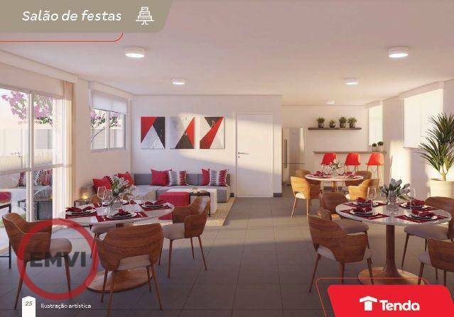 Apartamento à venda com 2 quartos, 44m² - Foto 2