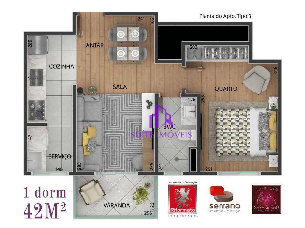 Apartamento à venda com 2 quartos, 51m² - Foto 5