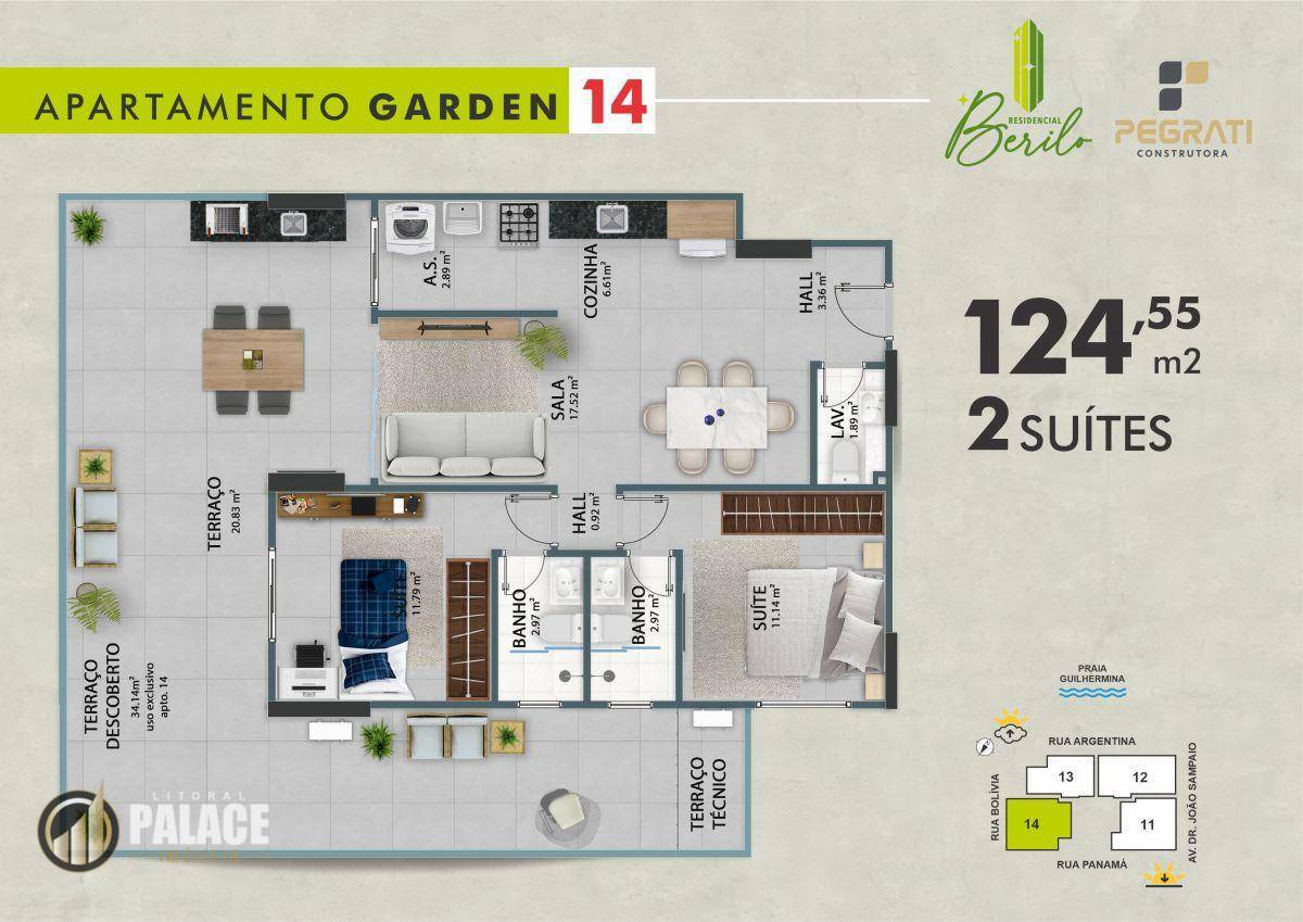 Apartamento à venda com 2 quartos, 124m² - Foto 36