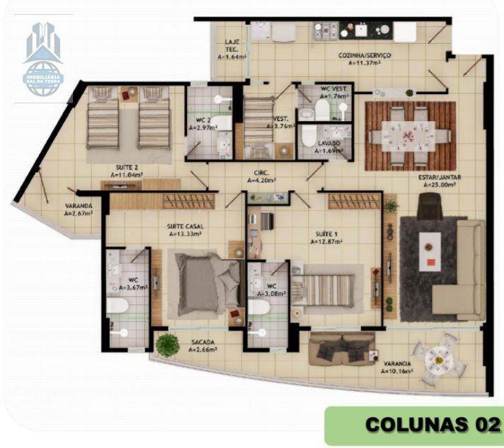 Apartamento à venda com 3 quartos, 119m² - Foto 18