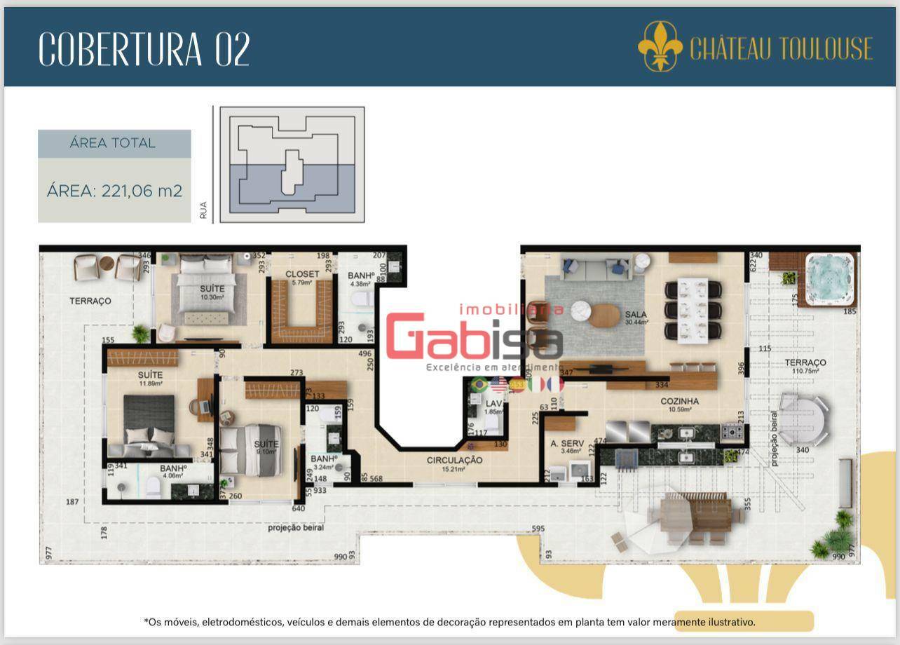 Apartamento à venda com 2 quartos, 108m² - Foto 6