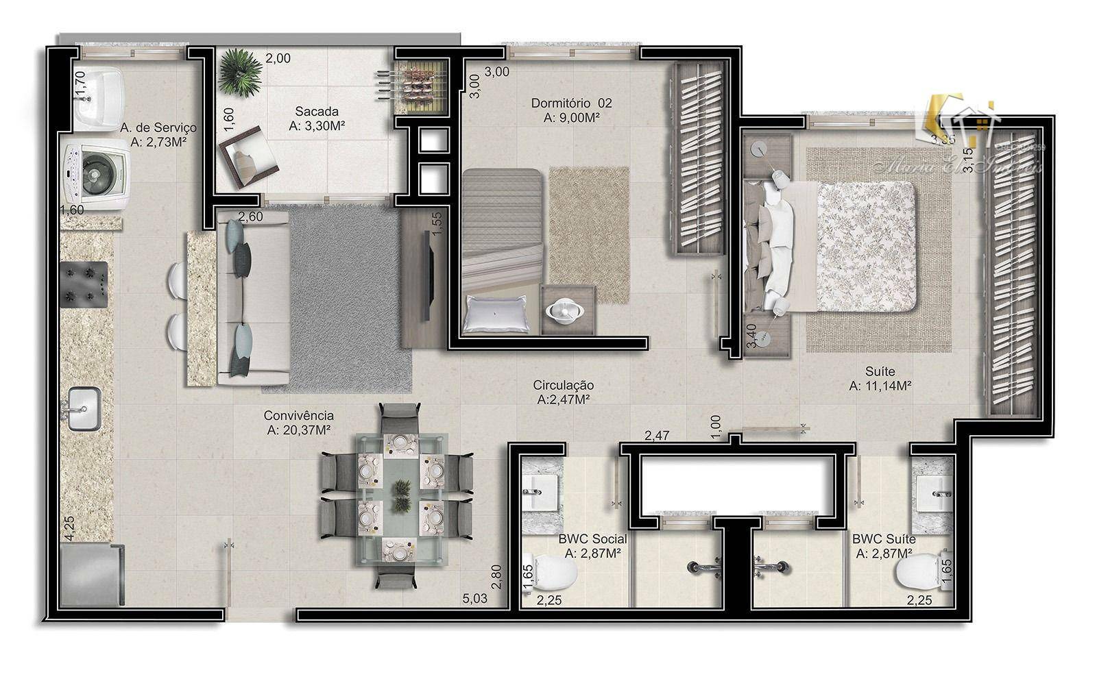 Apartamento à venda com 3 quartos, 74m² - Foto 20