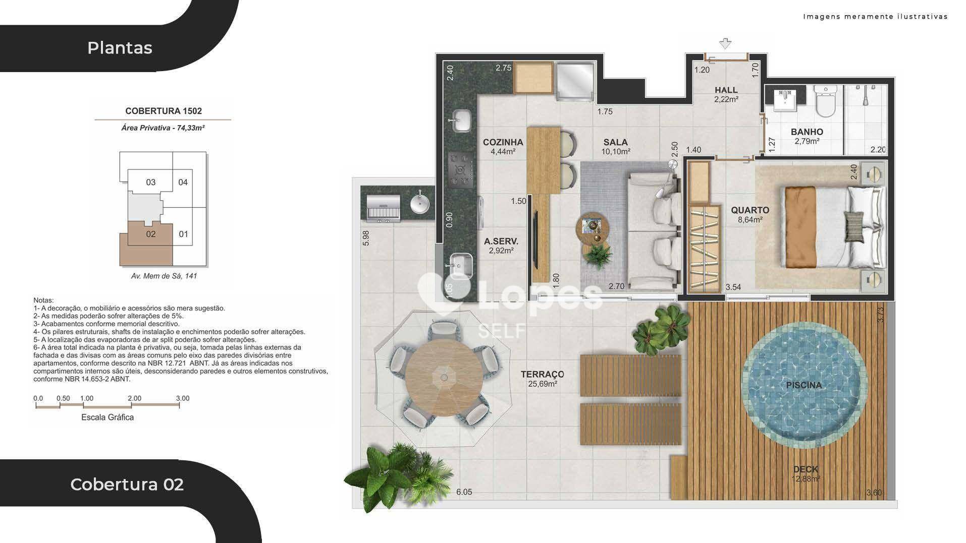 Cobertura à venda com 1 quarto, 72m² - Foto 21