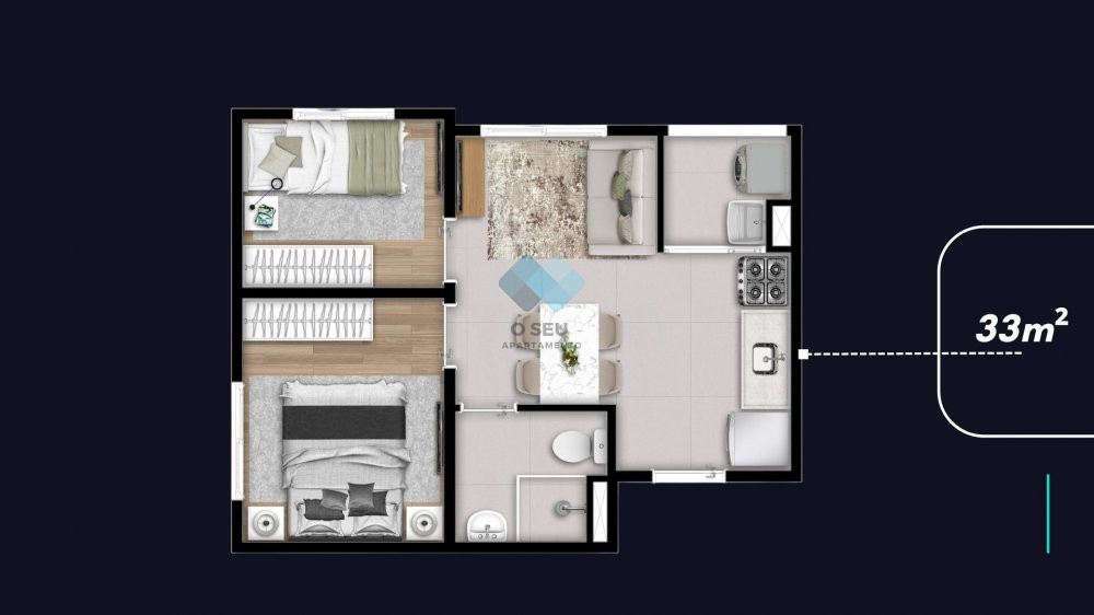 Apartamento à venda com 2 quartos, 33m² - Foto 28