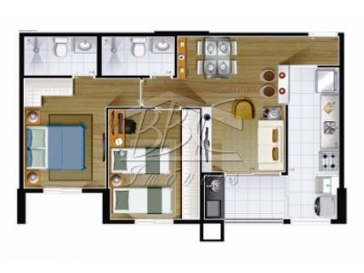 Apartamento à venda com 2 quartos, 61m² - Foto 2