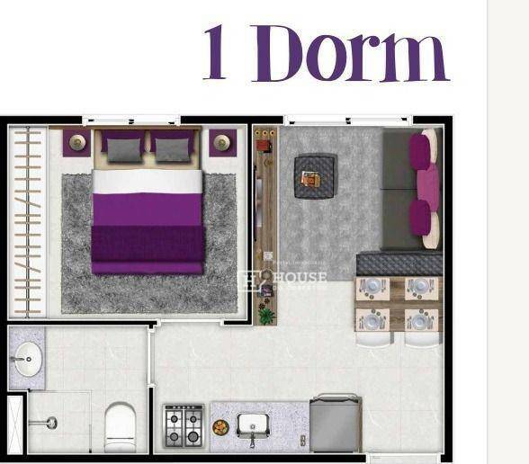 Apartamento à venda com 1 quarto, 25m² - Foto 6