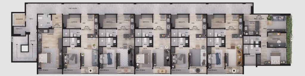 Apartamento à venda com 2 quartos, 101m² - Foto 14