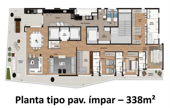 Apartamento à venda com 4 quartos, 338m² - Foto 8