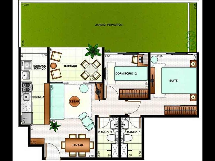 Apartamento à venda com 2 quartos, 61m² - Foto 7