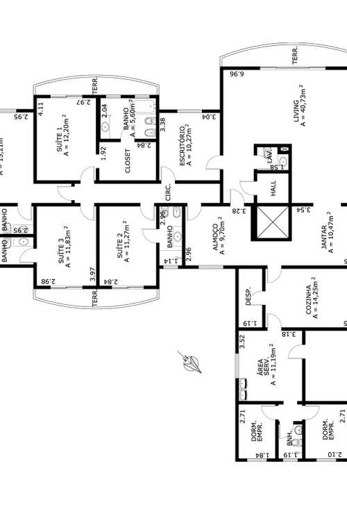 Apartamento à venda com 4 quartos, 250m² - Foto 7