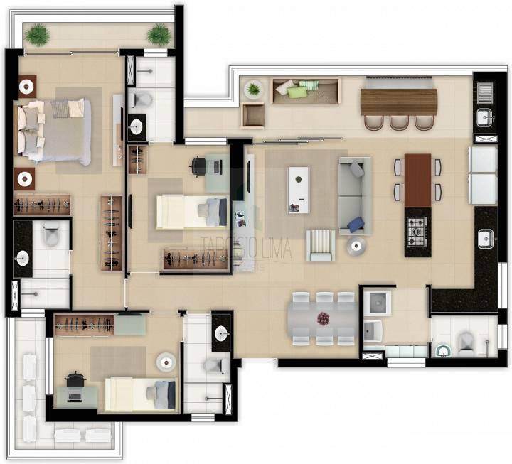 Apartamento à venda com 3 quartos, 95m² - Foto 22