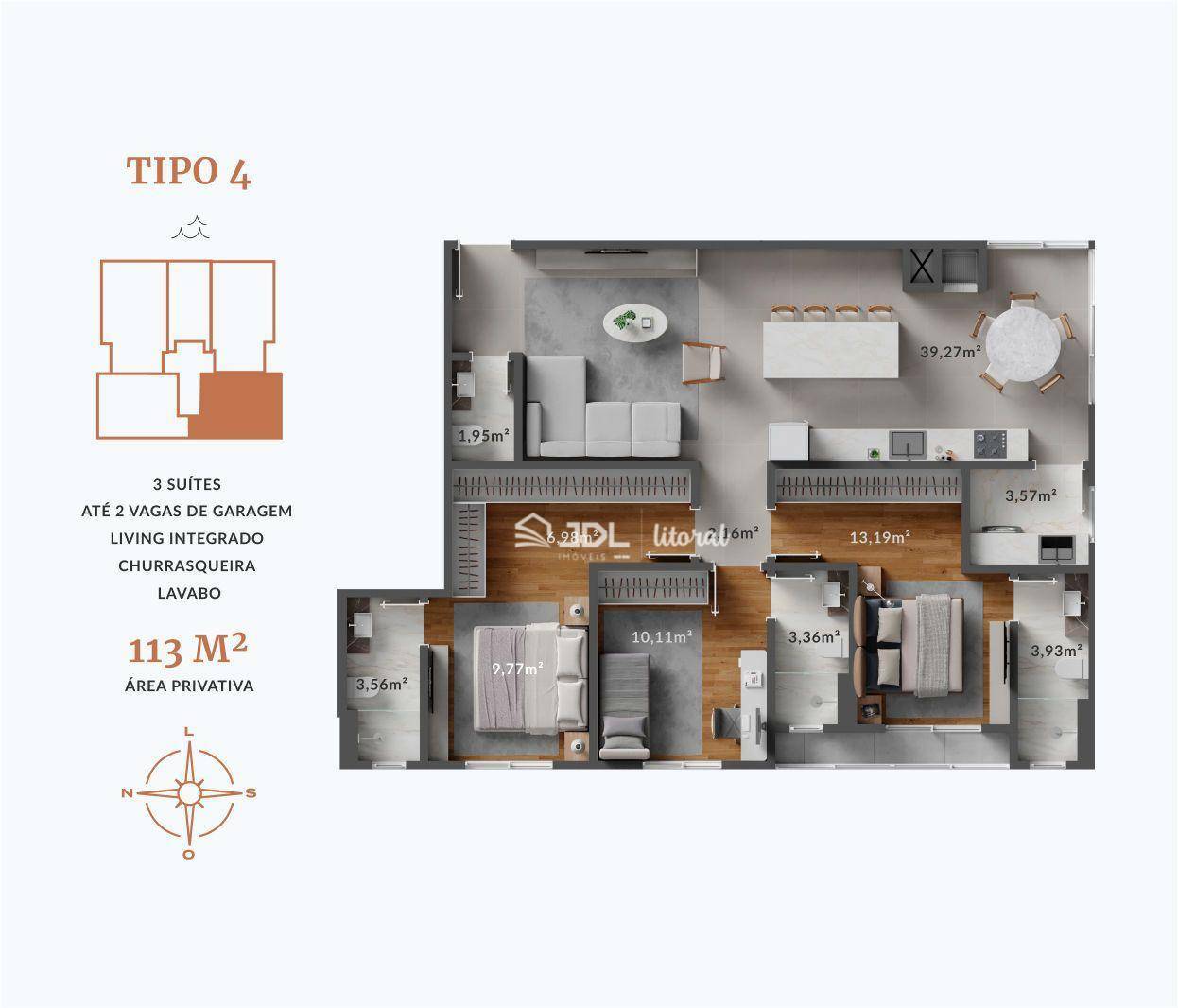 Apartamento à venda com 3 quartos, 113m² - Foto 15