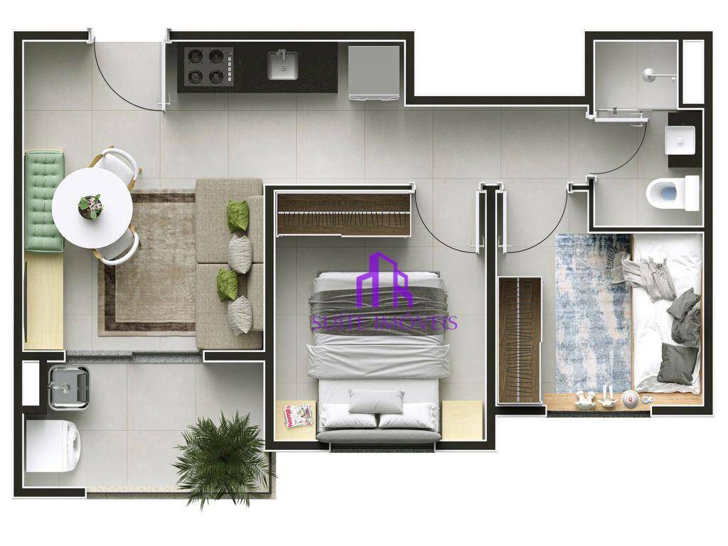 Apartamento à venda com 1 quarto, 30m² - Foto 34