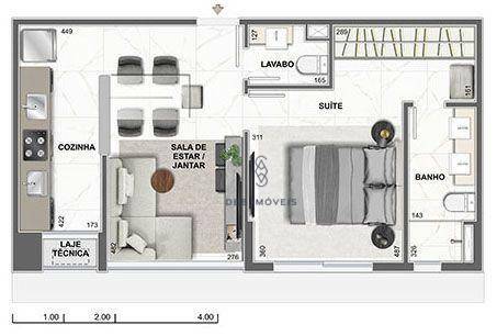 Apartamento à venda com 1 quarto, 44m² - Foto 23