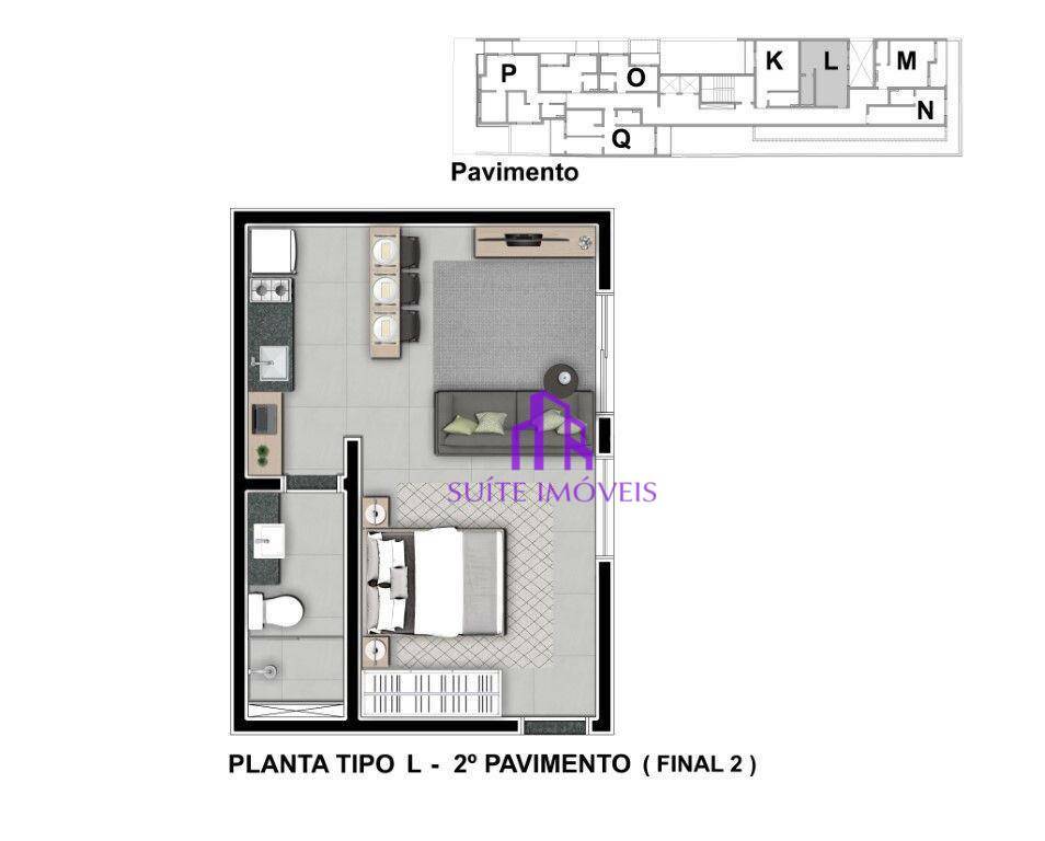 Apartamento à venda com 2 quartos, 49m² - Foto 17