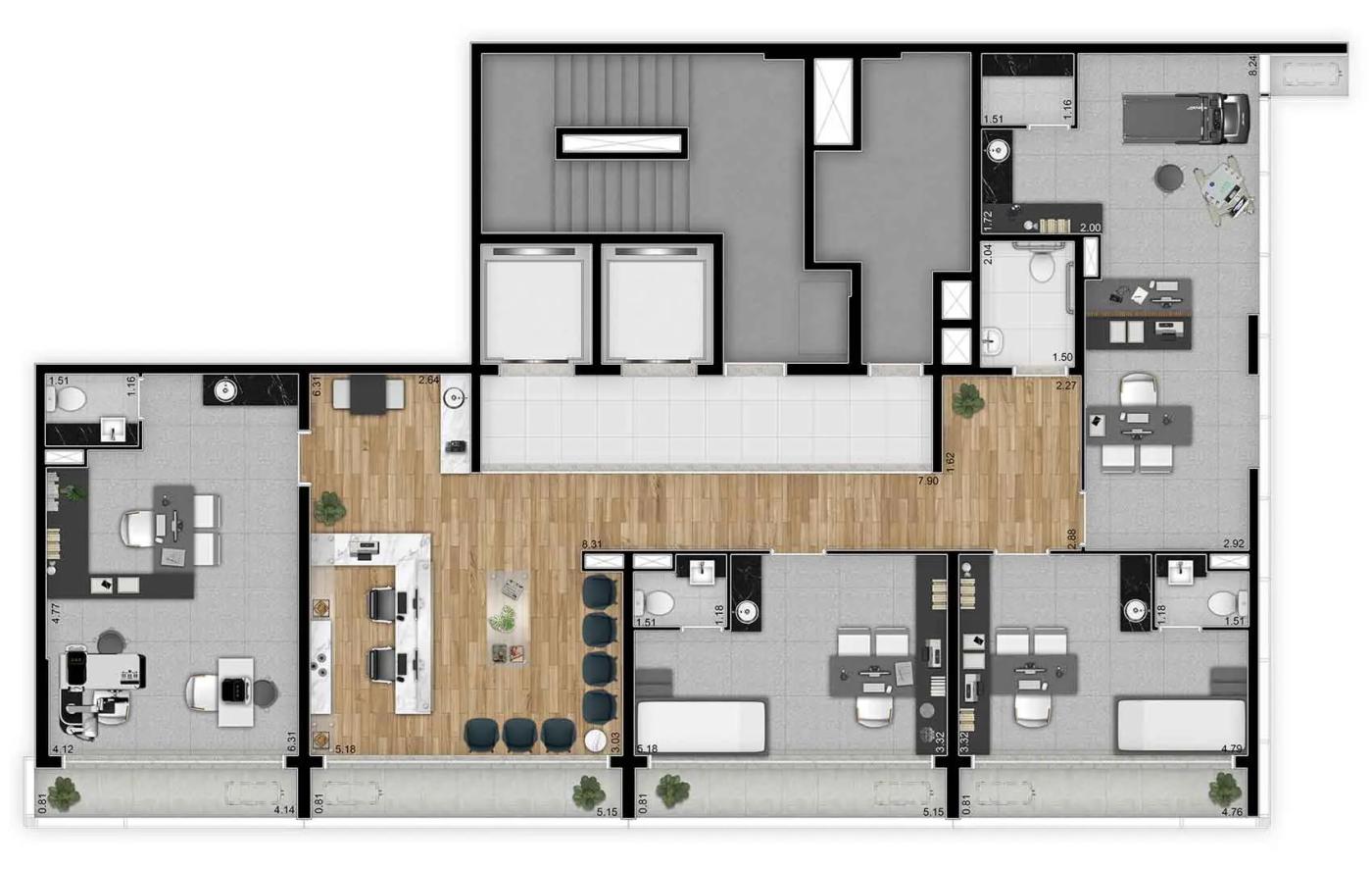 Apartamento à venda com 1 quarto, 2565m² - Foto 37