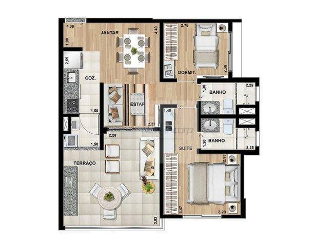 Apartamento à venda com 2 quartos, 69m² - Foto 59