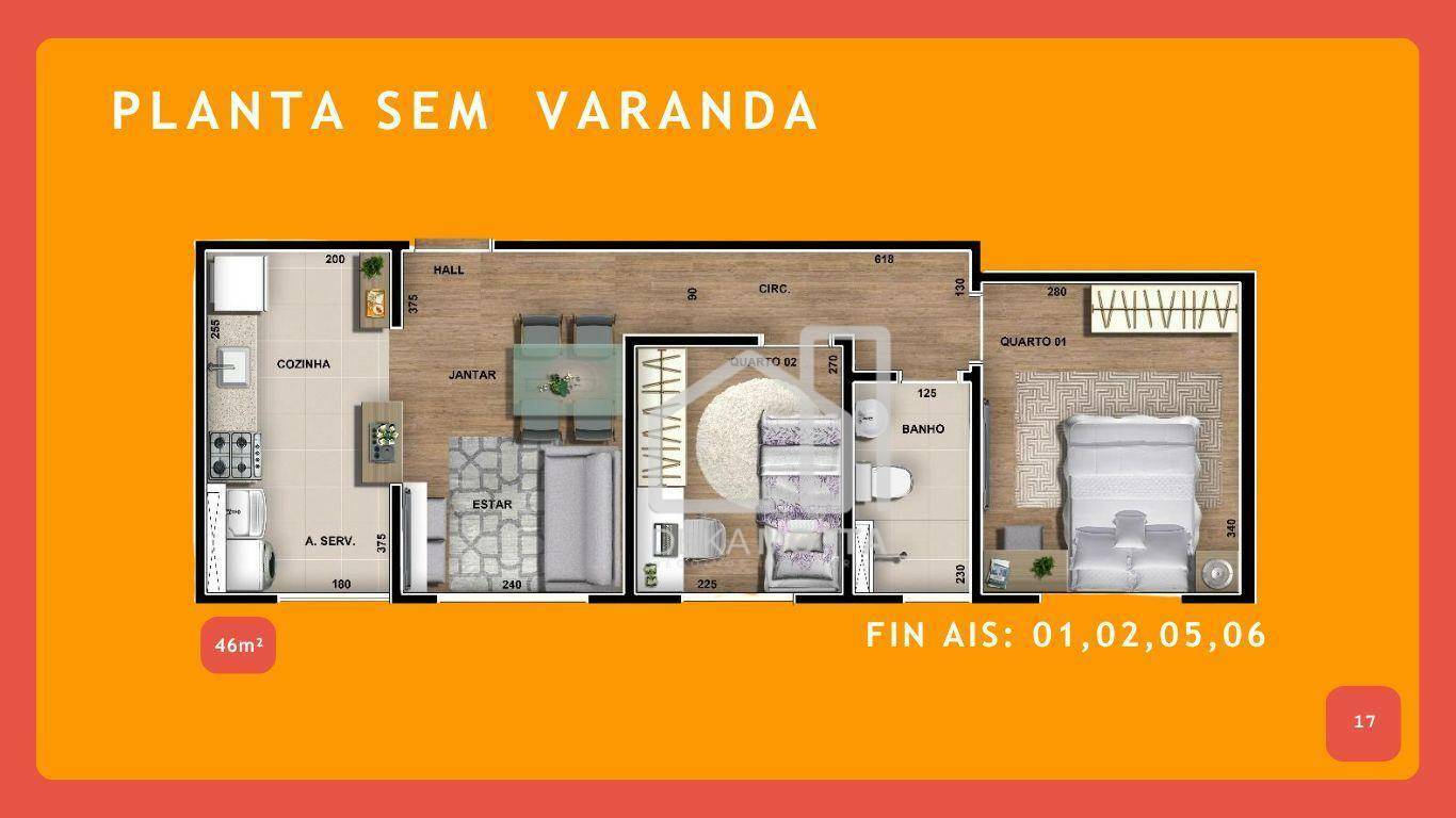 Apartamento à venda com 2 quartos, 46m² - Foto 14