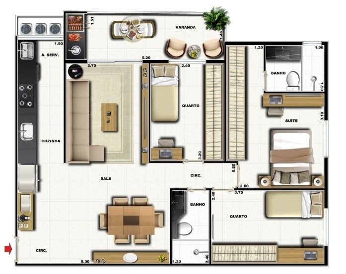 Apartamento à venda com 3 quartos, 82m² - Foto 40