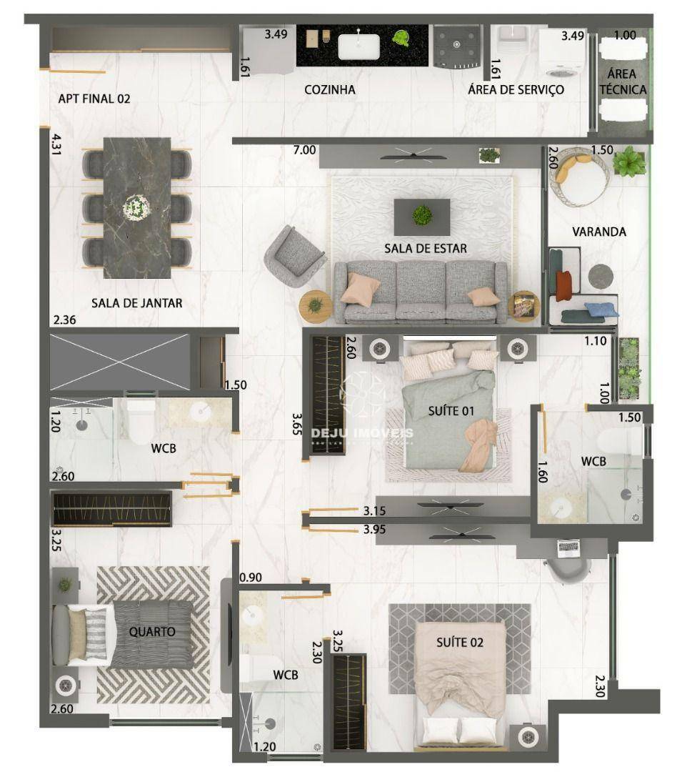 Apartamento à venda com 2 quartos, 66m² - Foto 23