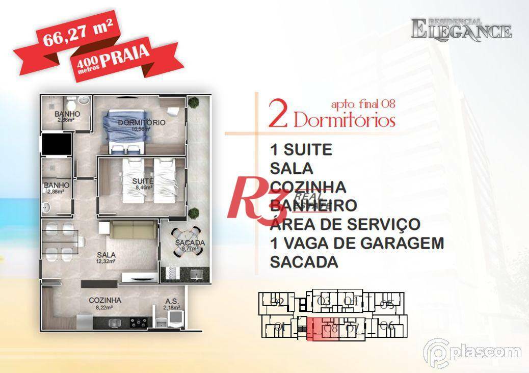 Apartamento à venda com 2 quartos, 66m² - Foto 14