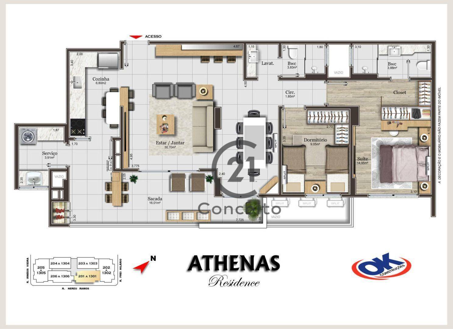 Apartamento à venda com 3 quartos, 134m² - Foto 20