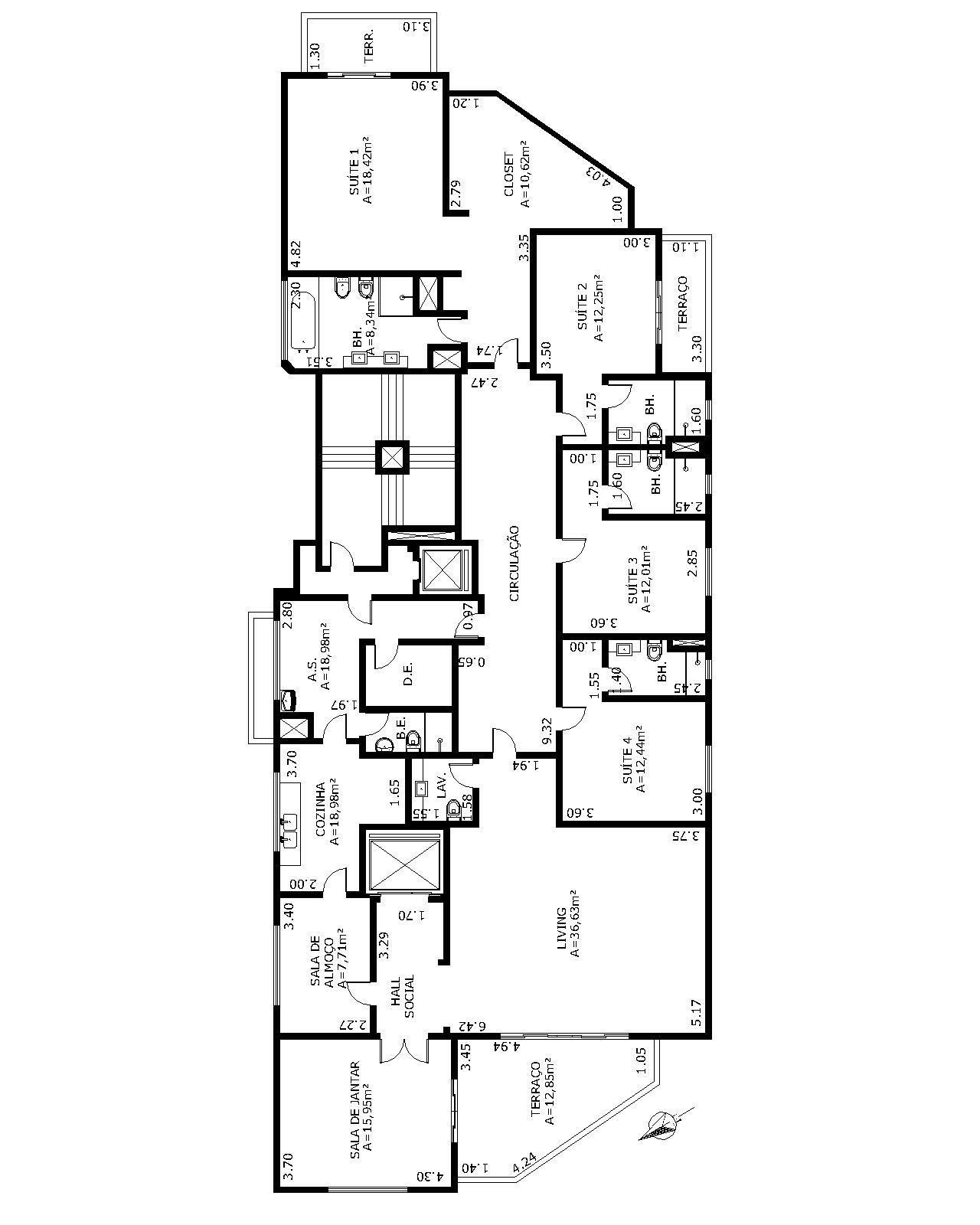 Apartamento à venda com 4 quartos, 240m² - Foto 6