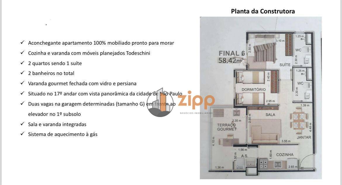 Apartamento à venda com 2 quartos, 59m² - Foto 10