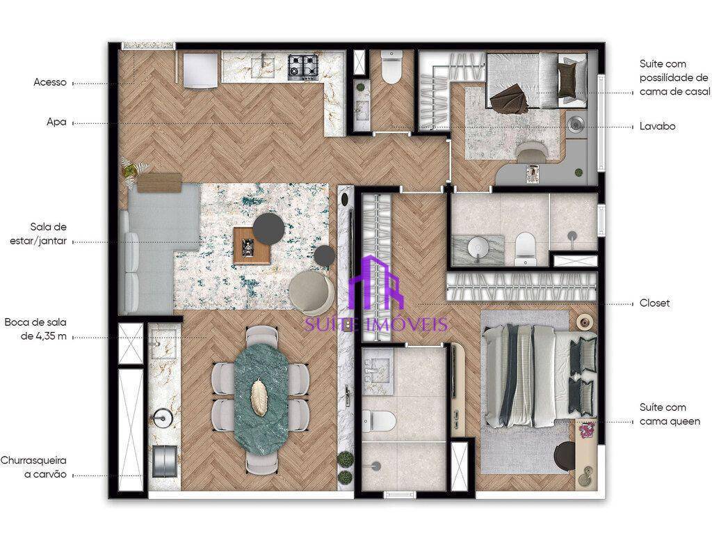 Apartamento à venda com 1 quarto, 48m² - Foto 26